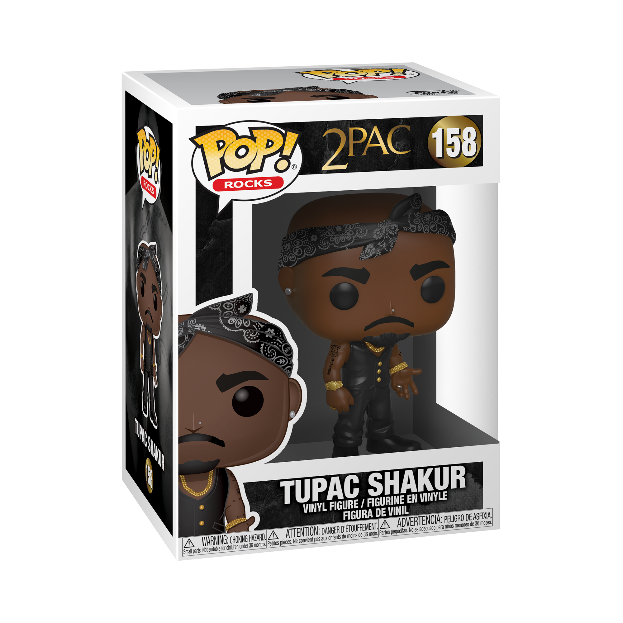 2Pac - POP Rocks: Tupac - Vest with Bandana
