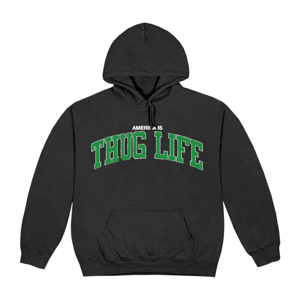 Thug Life Black Hoodie - 2pac Official