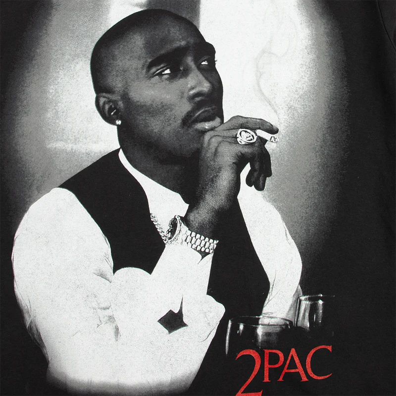 Tupac Shakur - Most Wanted Black Tee