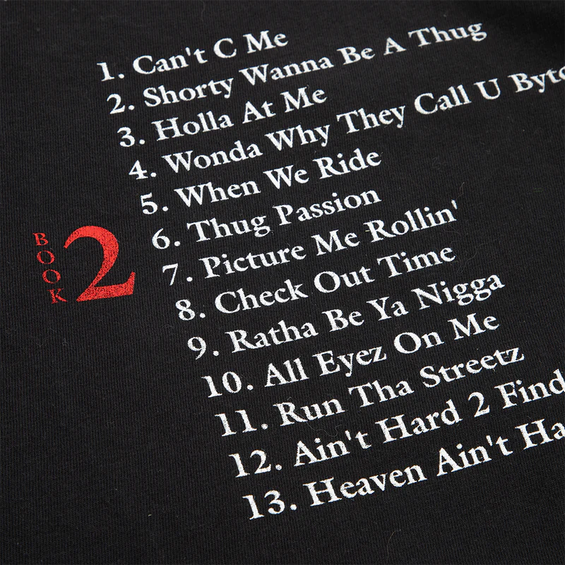 Tupac Shakur - Most Wanted Black Tee