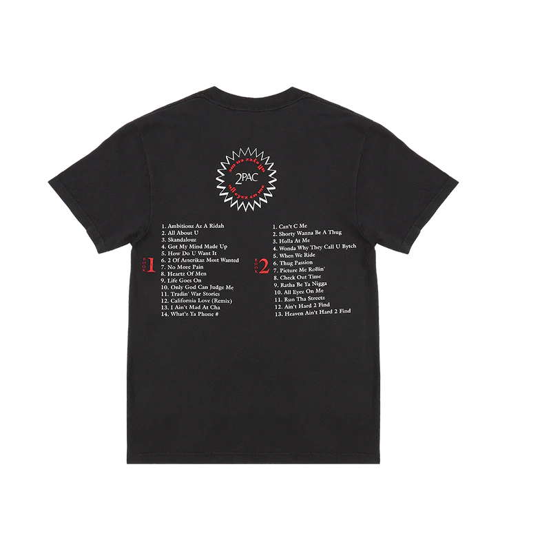 Tupac Shakur - Most Wanted Black Tee