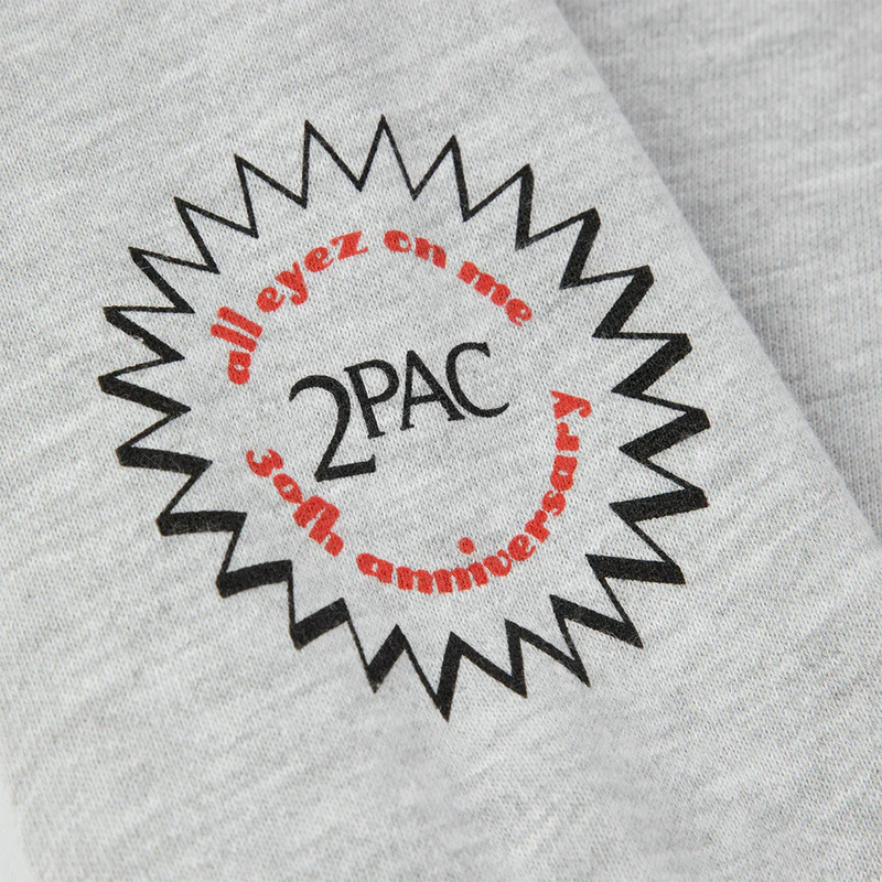 Tupac Shakur - Trackless Grey Crewneck