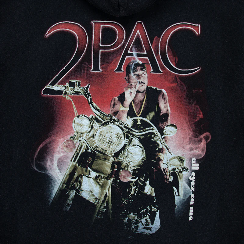 Tupac Shakur - Rider Black Zip Hoodie