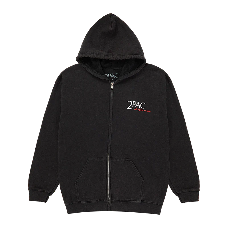 Tupac Shakur - Rider Black Zip Hoodie