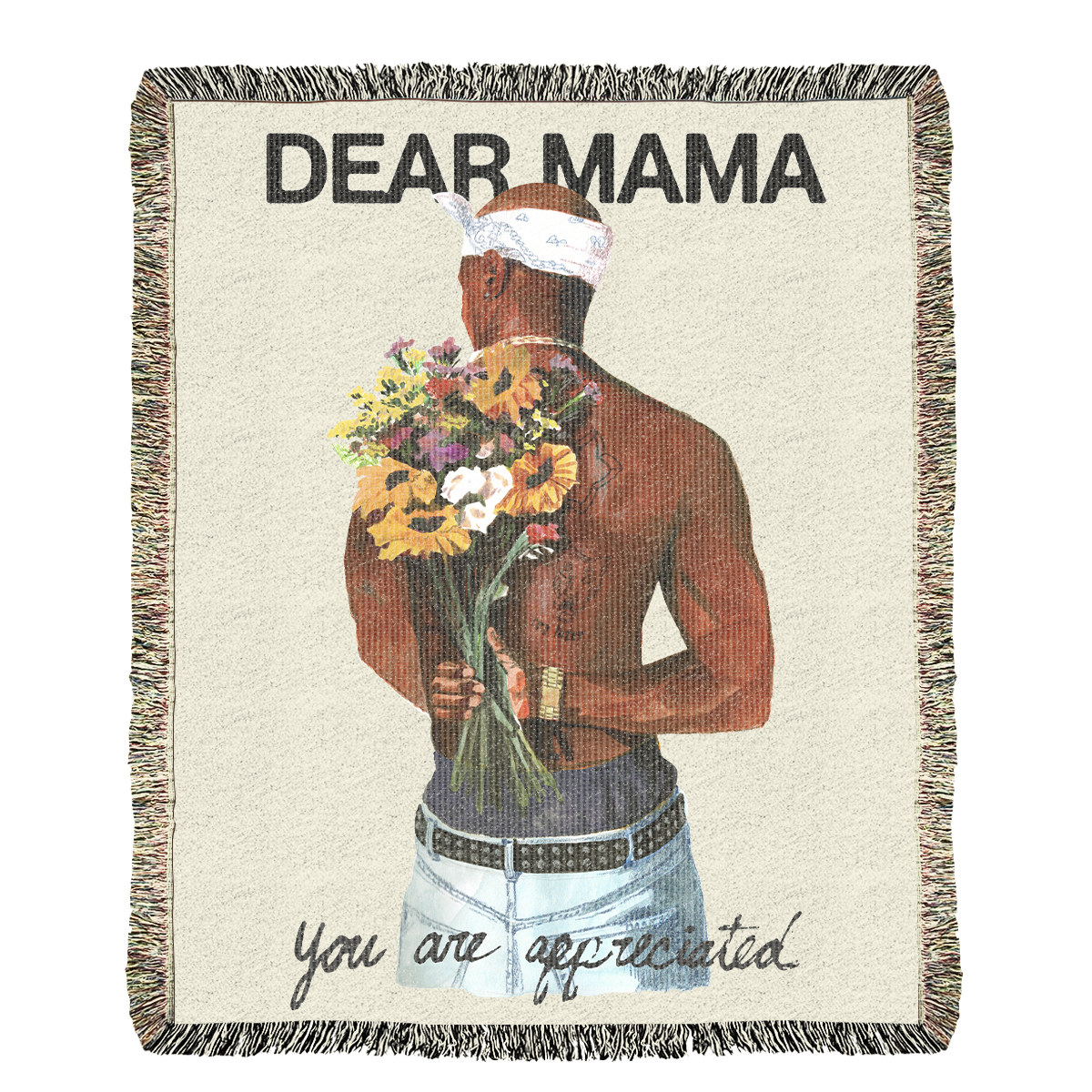 2Pac - Dear Mama Woven Blanket