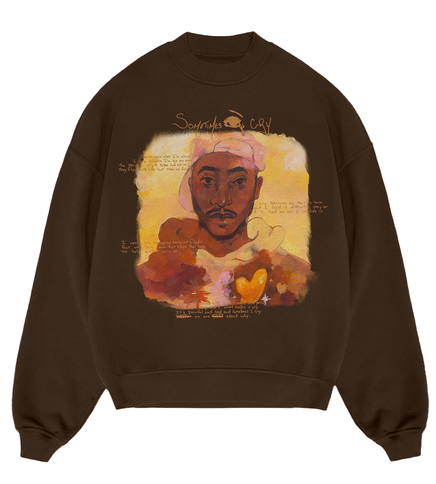 Tupac Shakur - Sometimes Brown Crewneck