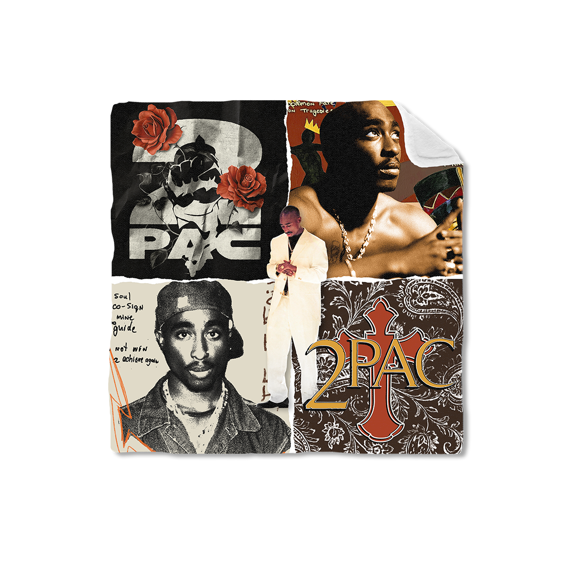 Tupac Shakur - Collage Blanket