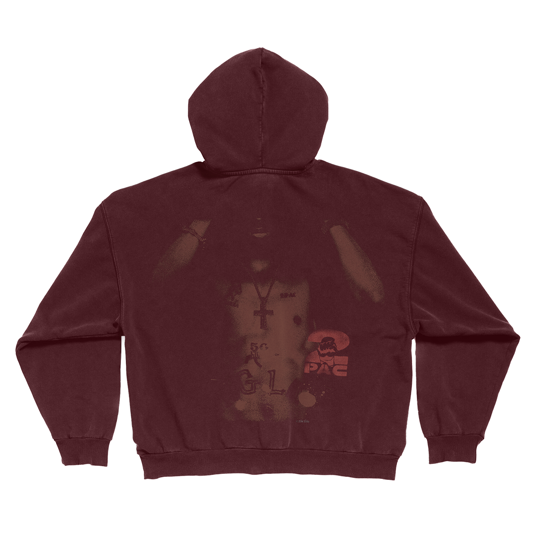 Tupac Shakur - Stamped Zipped Hoodie