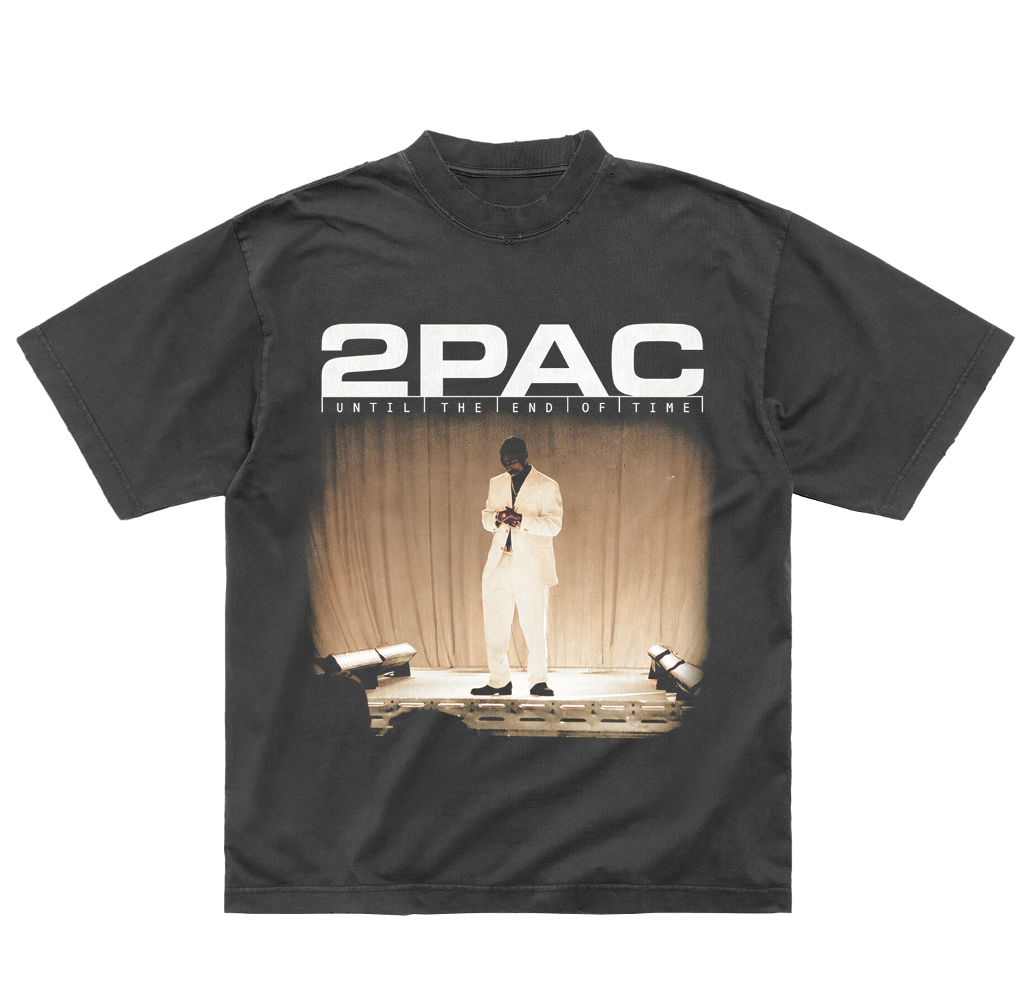 Tupac Shakur - World Wide Washed Black T-Shirt