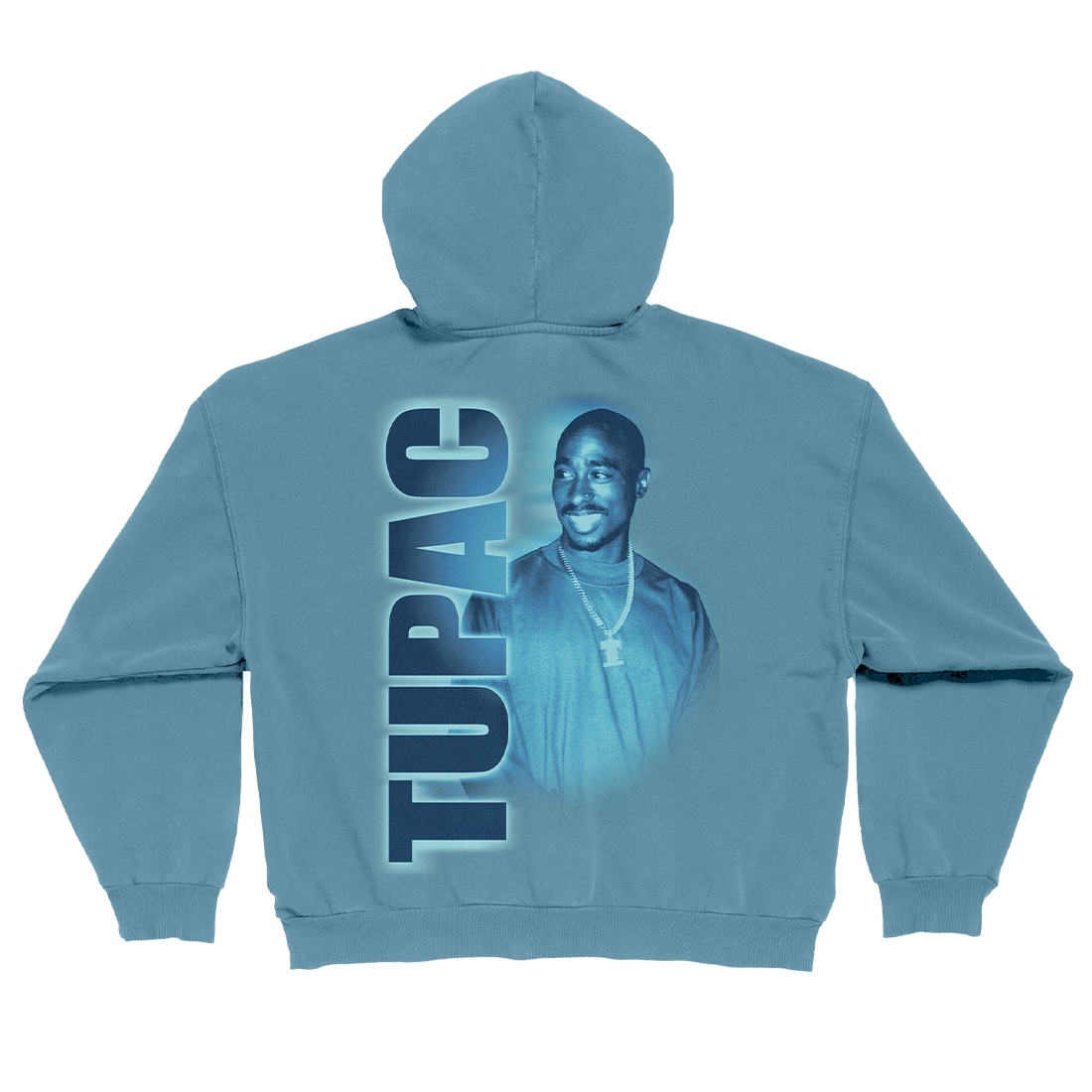 Tupac Shakur - Only God Can Judge Me Blue Zip Hoodie