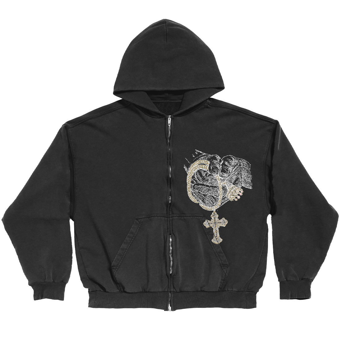 Tupac Shakur - Untitled Zip Hoodie
