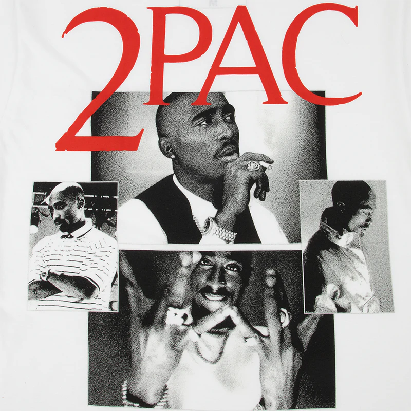 Tupac Shakur - Collage White Tee
